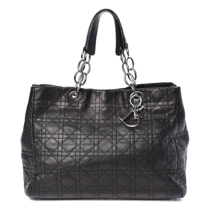 Christian Dior Lambskin Cannage Large Dior Soft Shopping Tote Black 1 of 20