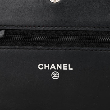 Chanel Calfskin Quilted Cambon Wallet On Chain WOC Black 6 of 12