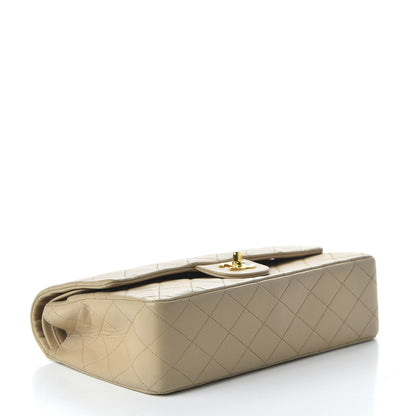 Chanel Lambskin Quilted Medium Double Flap Beige 4 of 14