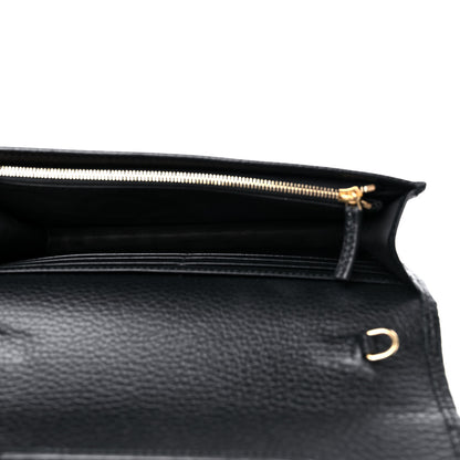 Gucci Calfskin Mini GG Marmont Chain Wallet Black 5 of 10