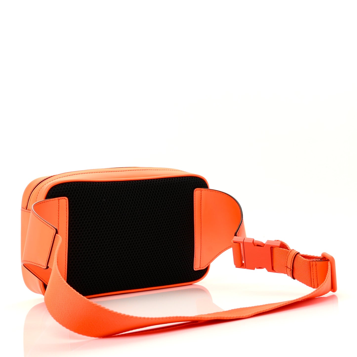 Rubber Effect Monogram GG Belt Bag New Orange Fluo
