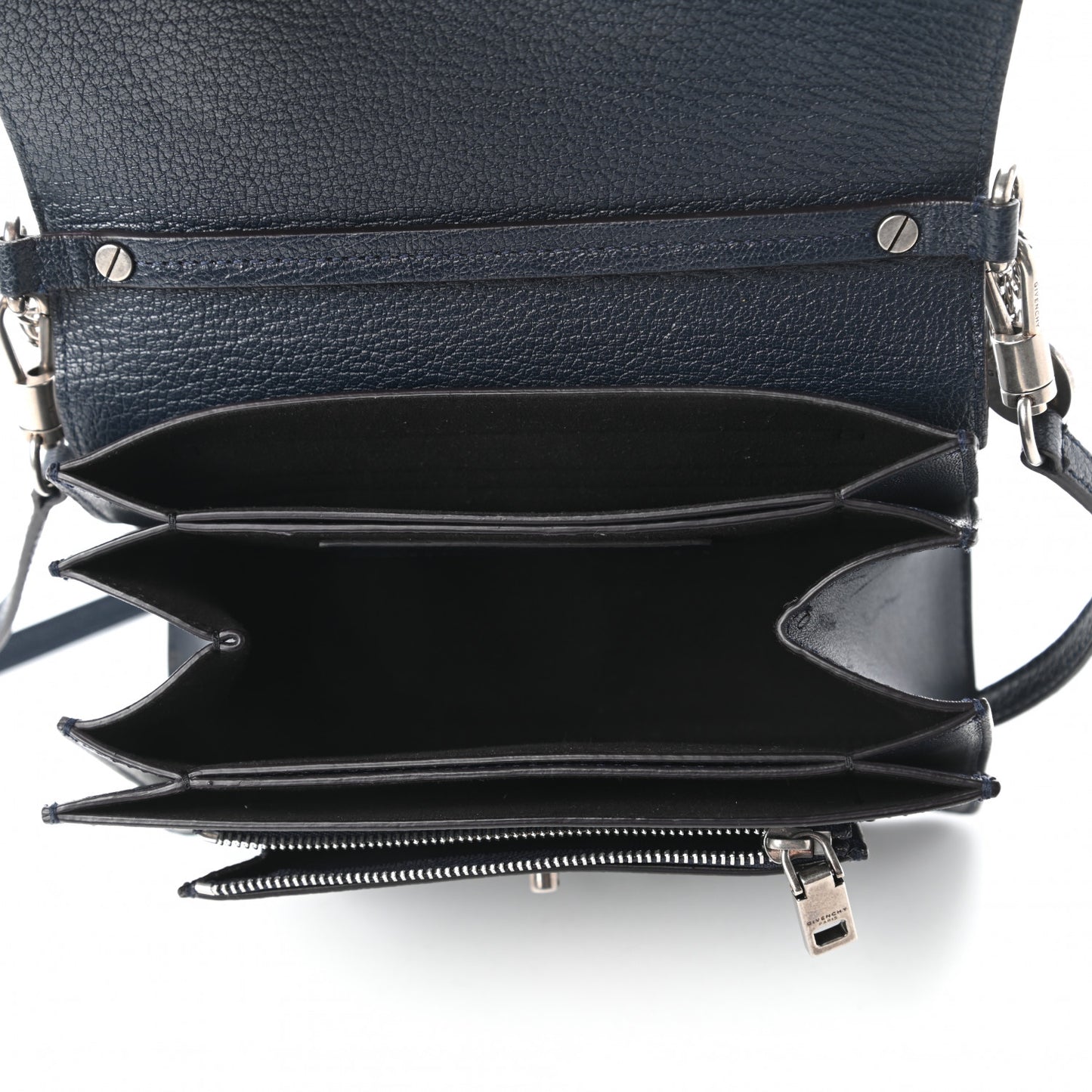 Goatskin Small GV3 Shoulder Bag Dark Blue