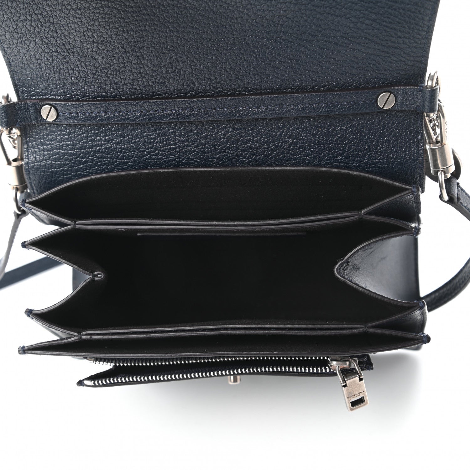 Givenchy Goatskin Small GV3 Shoulder Bag Dark Blue 5 of 9