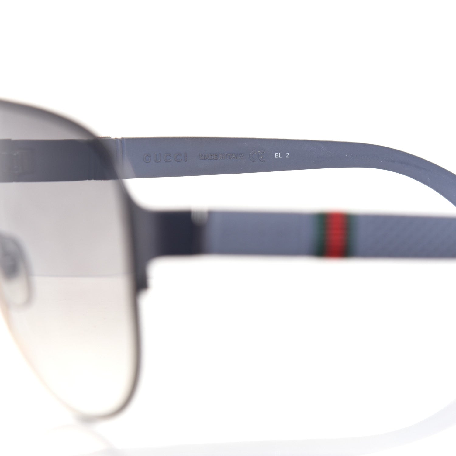 Gucci Web Aviator Sunglasses GG 2252S Grey 6 of 8