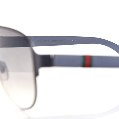 Gucci Web Aviator Sunglasses GG 2252S Grey 6 of 8