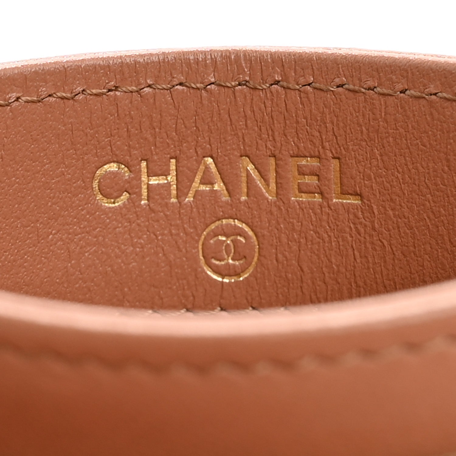 Chanel Lambskin Quilted Chanel 19 Card Holder Brown 6 of 9