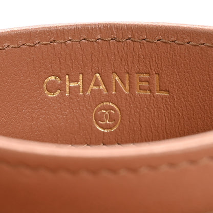 Chanel Lambskin Quilted Chanel 19 Card Holder Brown 6 of 9