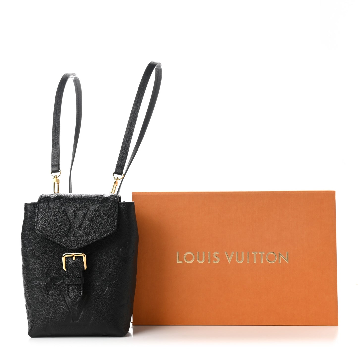 Empreinte Monogram Giant Tiny Backpack Black