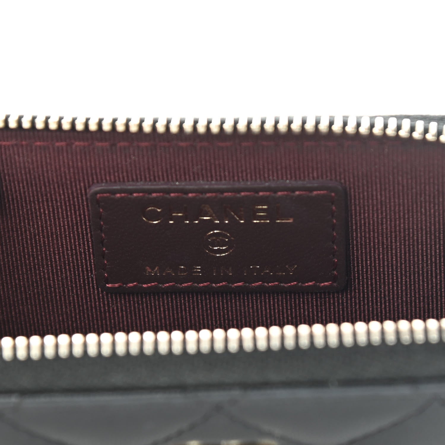 Chanel Lambskin Quilted Key Holder Case Black 7 of 11