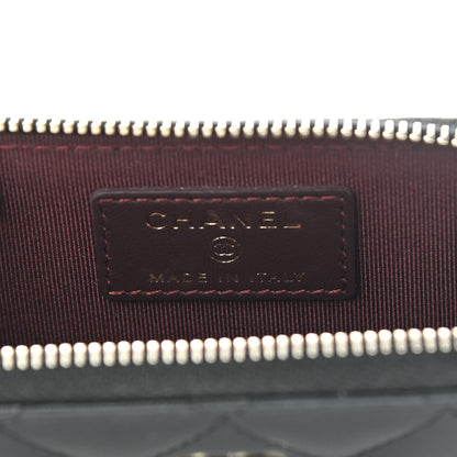 Chanel Lambskin Quilted Key Holder Case Black 7 of 11