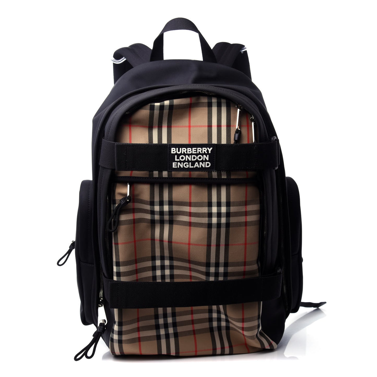 Canvas Vintage Check Large Nevis Backpack Black