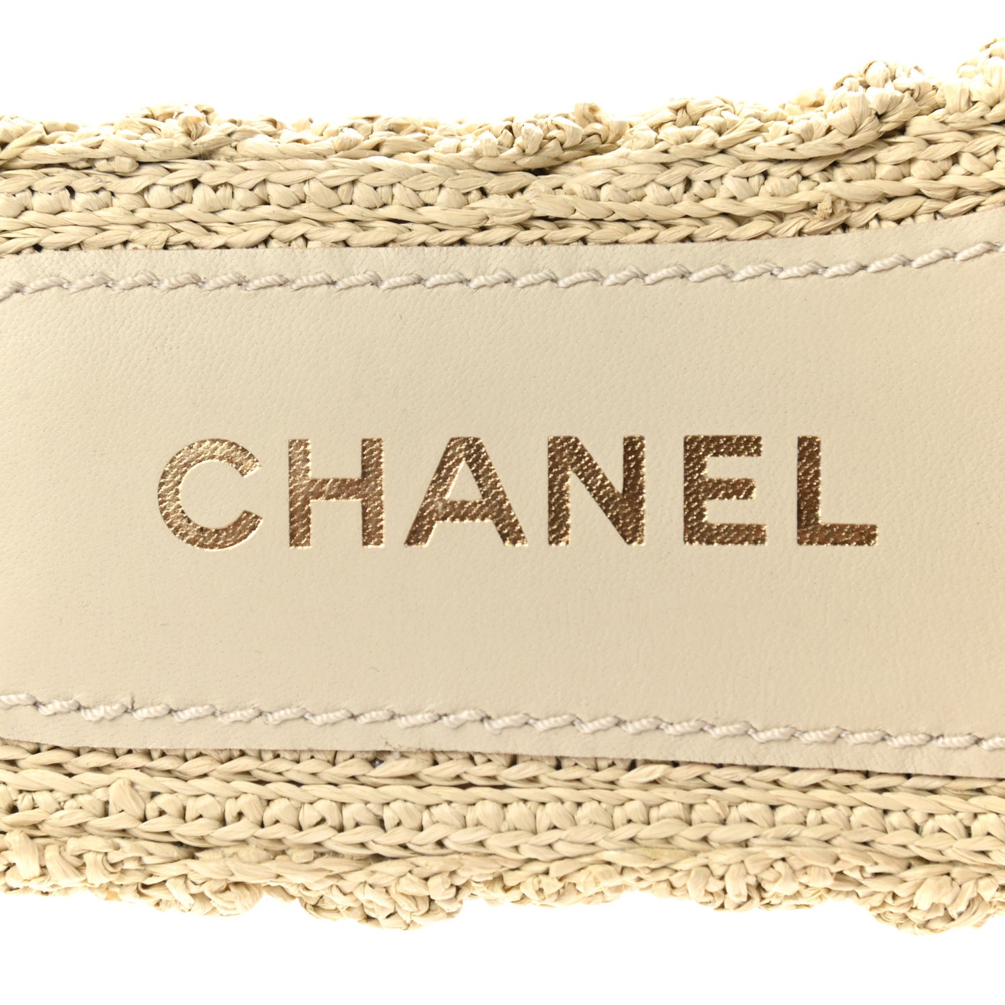 Braided Cord CC Mules 36 Light Beige