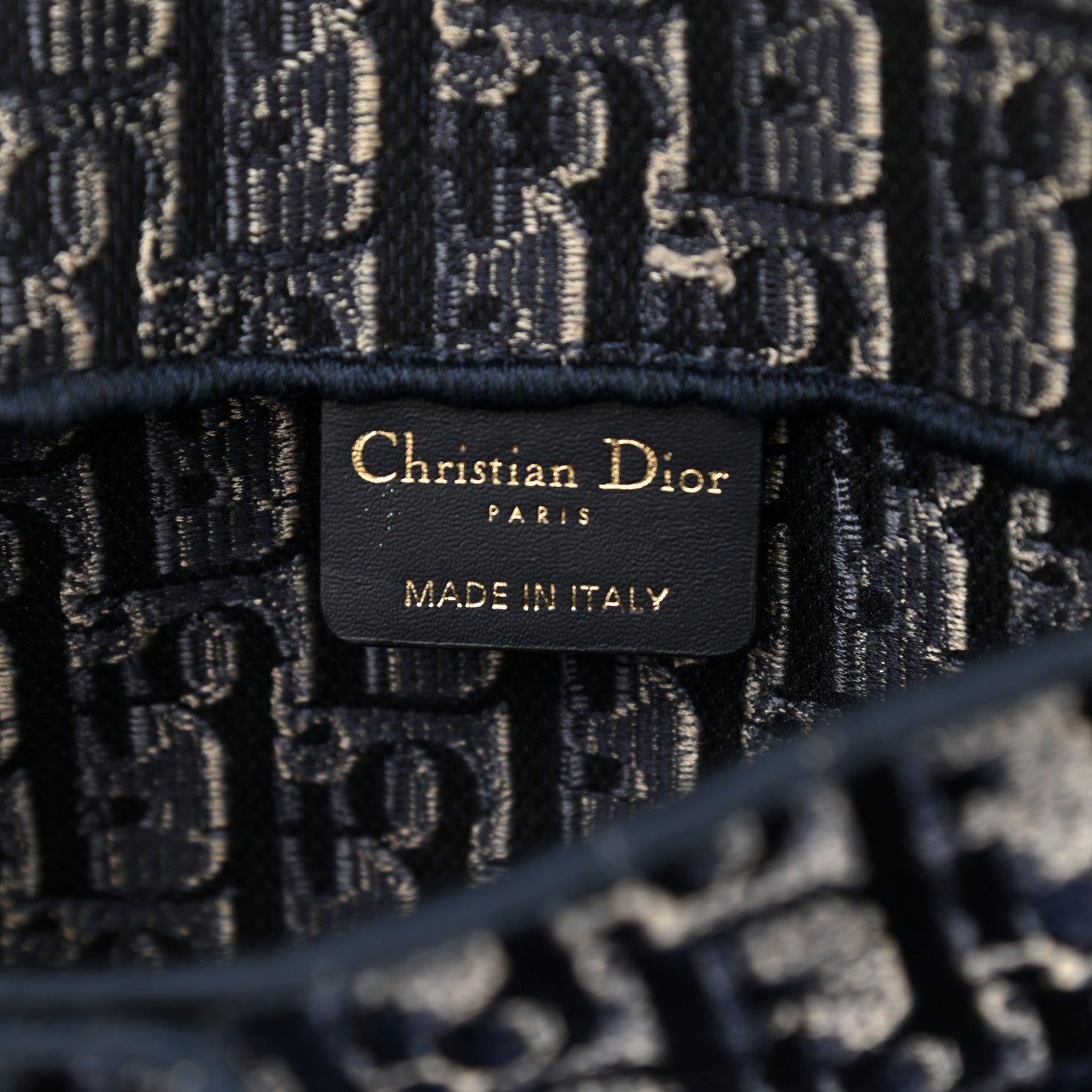 Christian Dior Velvet Oblique Saddle Belt Bag Blue 7 of 12