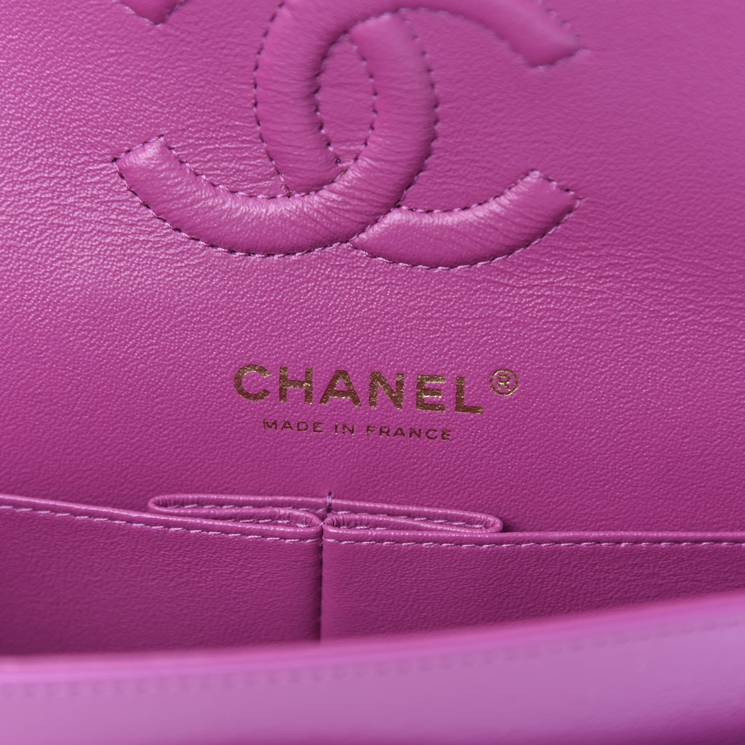 Chanel Lambskin Quilted Small Double Flap Purple 6 of 11