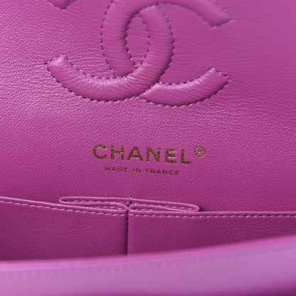 Chanel Lambskin Quilted Small Double Flap Purple 6 of 11