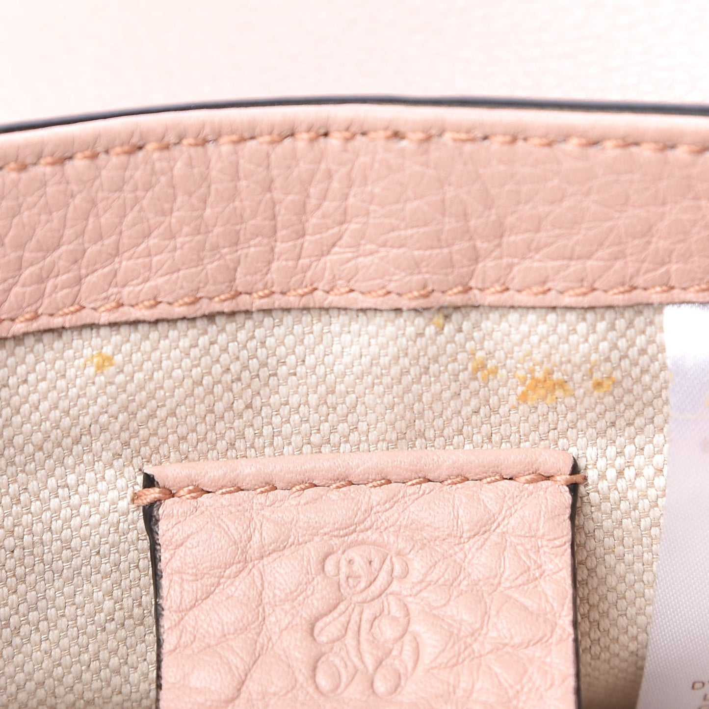 Pebbled Calfskin Kids Mini Soho Flap Messenger Bag Light Pink