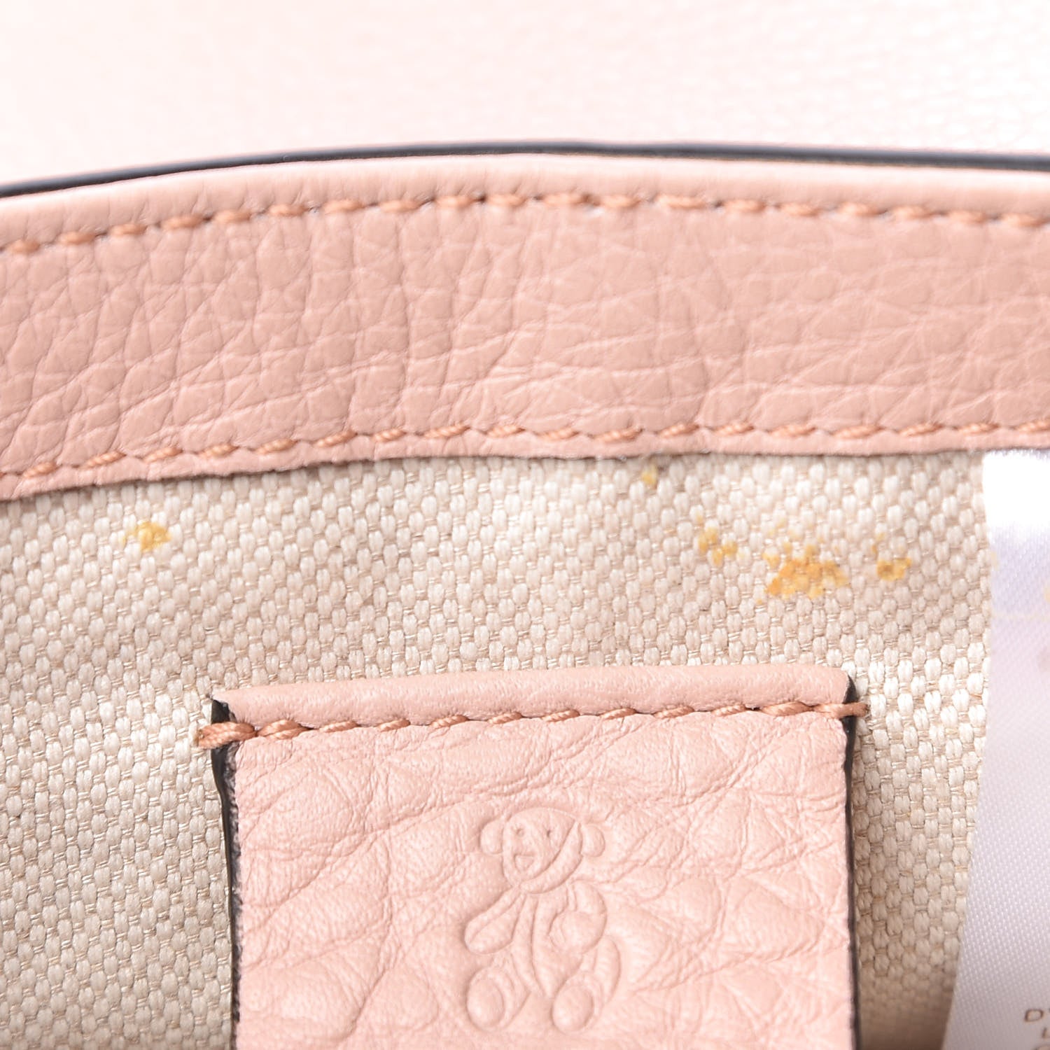 Gucci Pebbled Calfskin Kids Mini Soho Flap Messenger Bag Light Pink 11 of 11