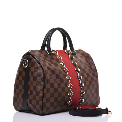Louis Vuitton Damier Ebene Karakoram Speedy Bandouliere 30 3 of 20