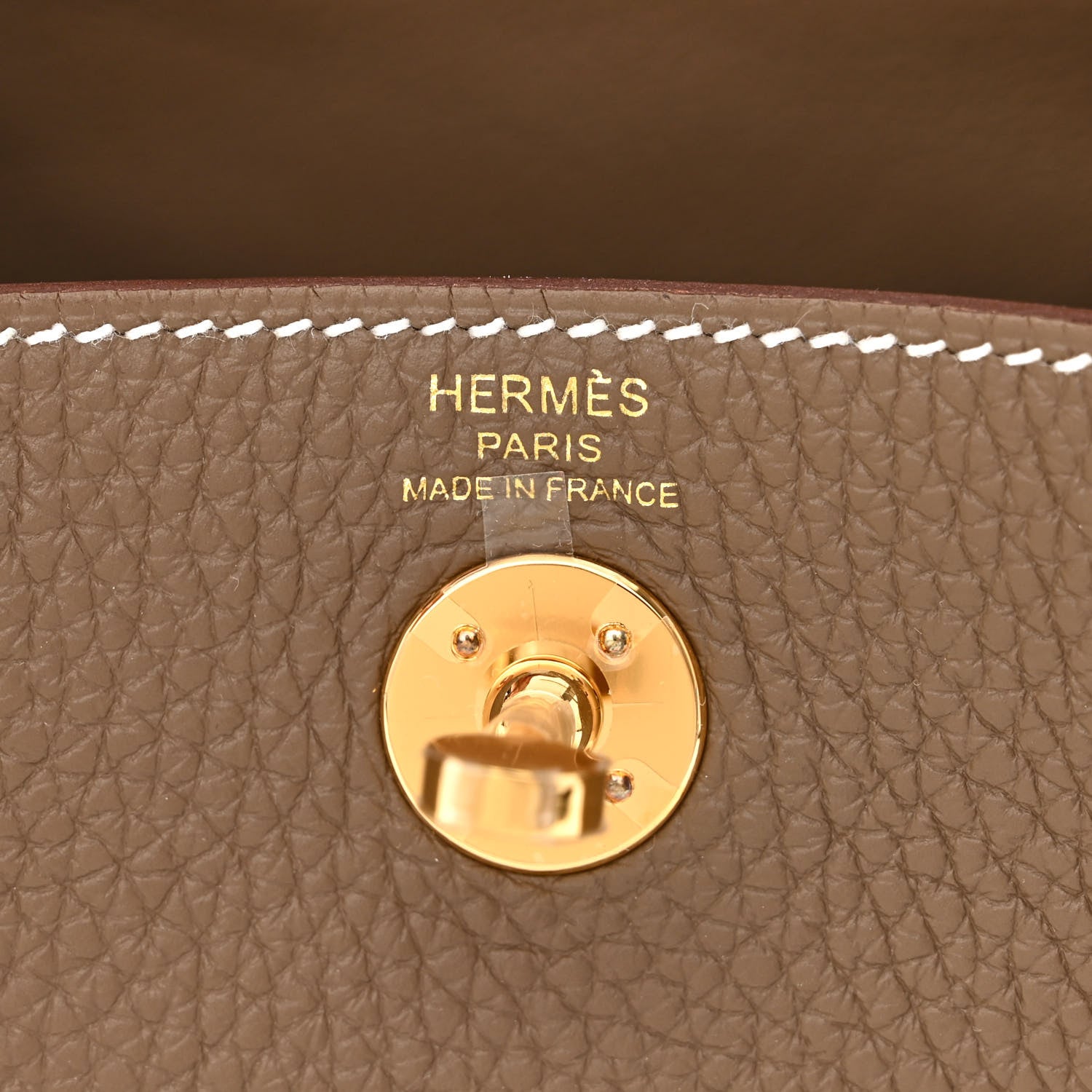 Hermes Taurillon Clemence Mini Lindy 20 Etoupe 6 of 11