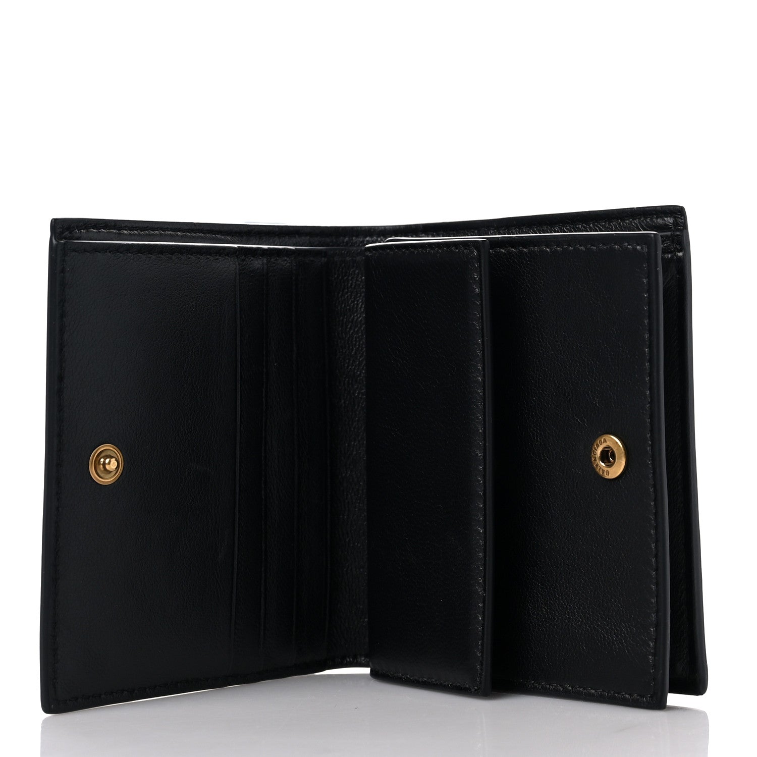 Balenciaga Grained Calfskin Neo Classic Wallet Black 5 of 6