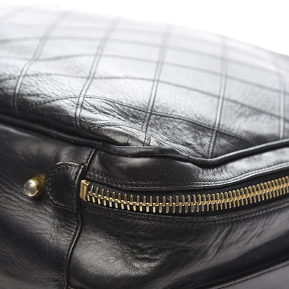 Chanel Lambskin Stitched Suitcase Travel Bag Black 13 of 16