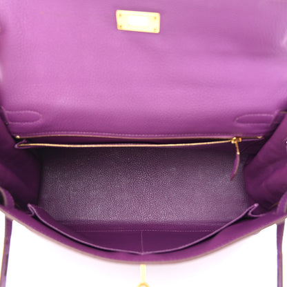 Hermes Togo Kelly Retourne 32 Anemone 5 of 15