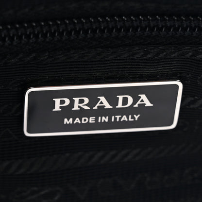 Prada Re-Nylon Vela Saffiano Pocket Double Zip Shoulder Bag Black 6 of 10