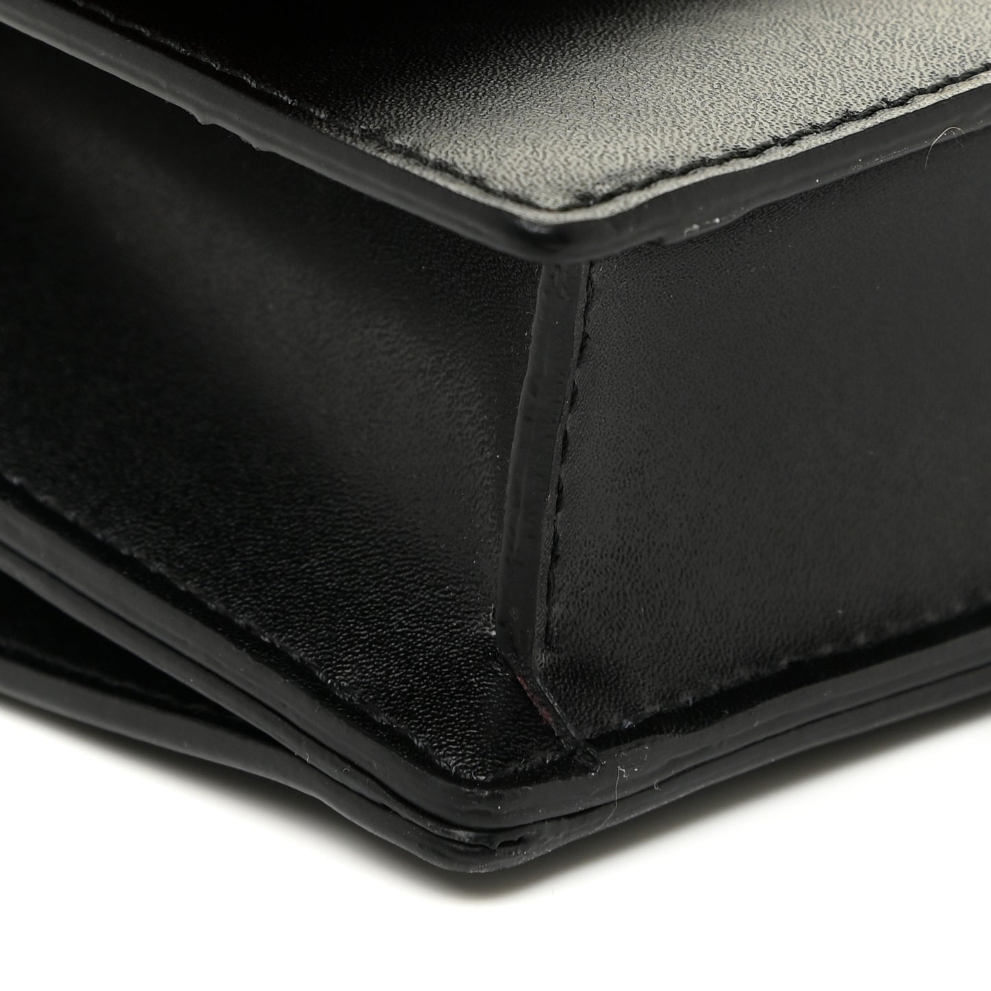 Calfskin Skull Lock Mini Crossbody Bag Black