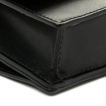 Alexander McQueen Calfskin Skull Lock Mini Crossbody Bag Black 9 of 13