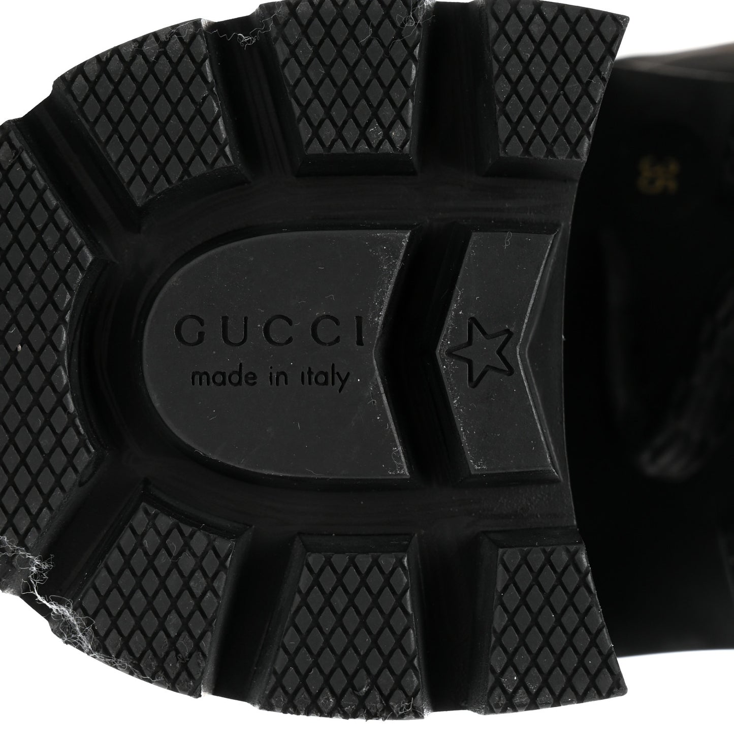 Calfskin Embroidered Lace Up Combat Ankle Boots 35 Black