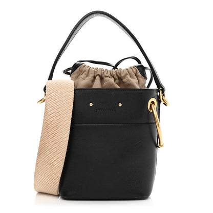 Chloe Smooth Calfskin Mini Roy Bucket Bag Black 1 of 13
