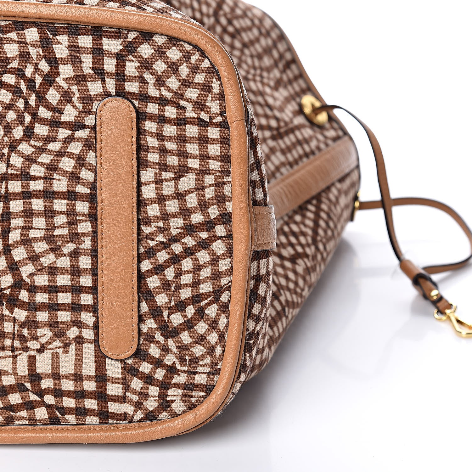 MCM Visetos Large Liz Reversible Shopper Tote Cognac 15 of 15