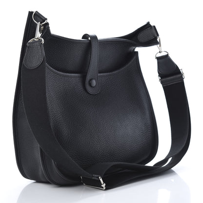Hermes Taurillon Clemence Evelyne III GM Black 3 of 10