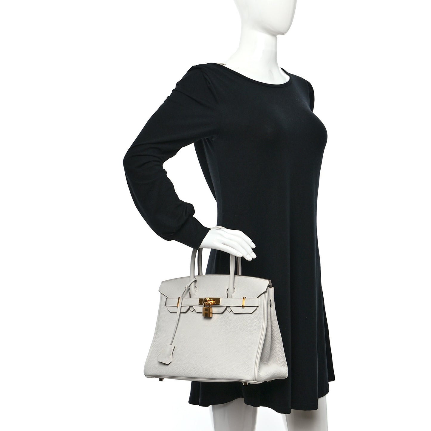Togo Birkin 30 Gris Pale
