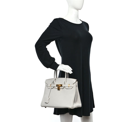 Hermes Togo Birkin 30 Gris Pale 2 of 12