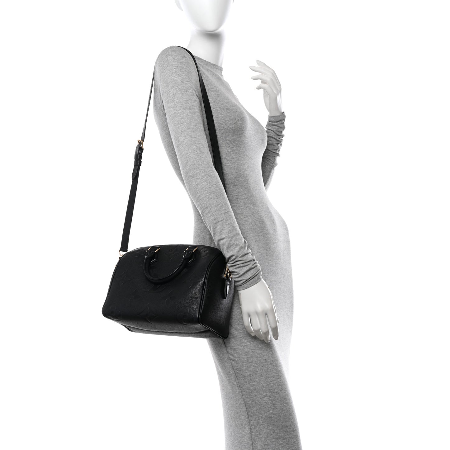 Empreinte Monogram Giant Speedy Bandouliere 25 Black