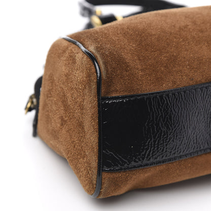 Gucci Suede Ophidia Medium Re(Belle) Top Handle Bag Nocciola Black 10 of 13