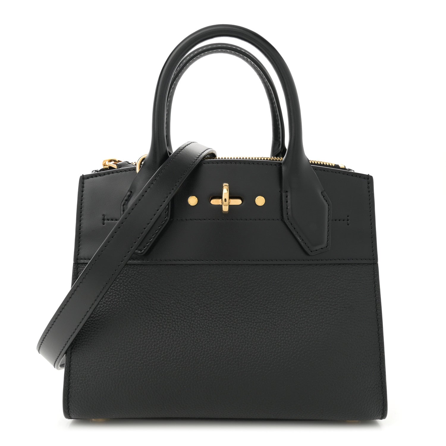 Louis Vuitton Calfskin City Steamer Mini Black 1 of 9