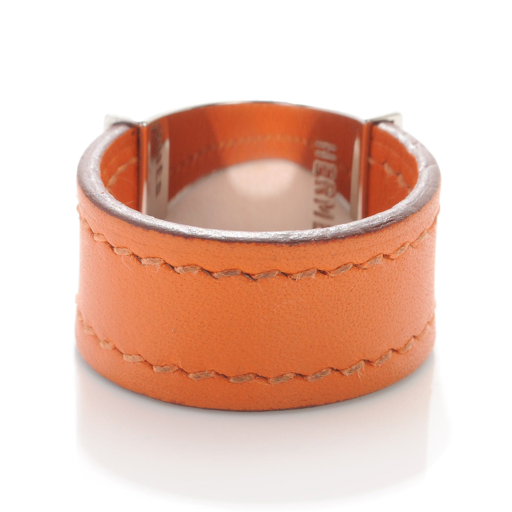Hermes Mens Chamonix Collier De Chien Ring XL 11 Orange 3 of 7