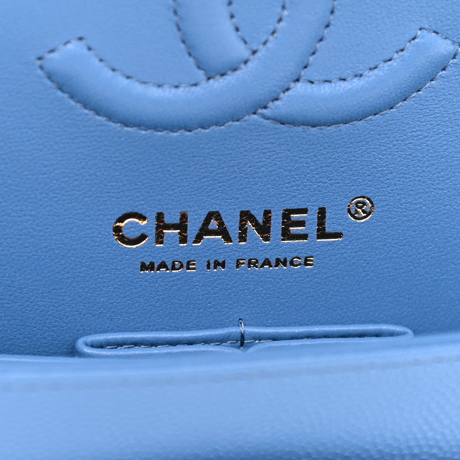 Chanel Caviar Quilted Small Double Flap Blue 6 of 9