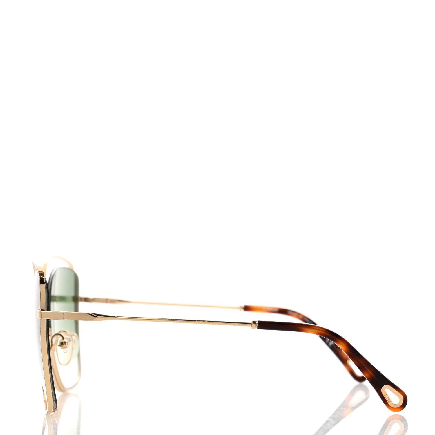 Chloe Poppy Cutout Square Sunglasses CE133S Havana Brown 3 of 7