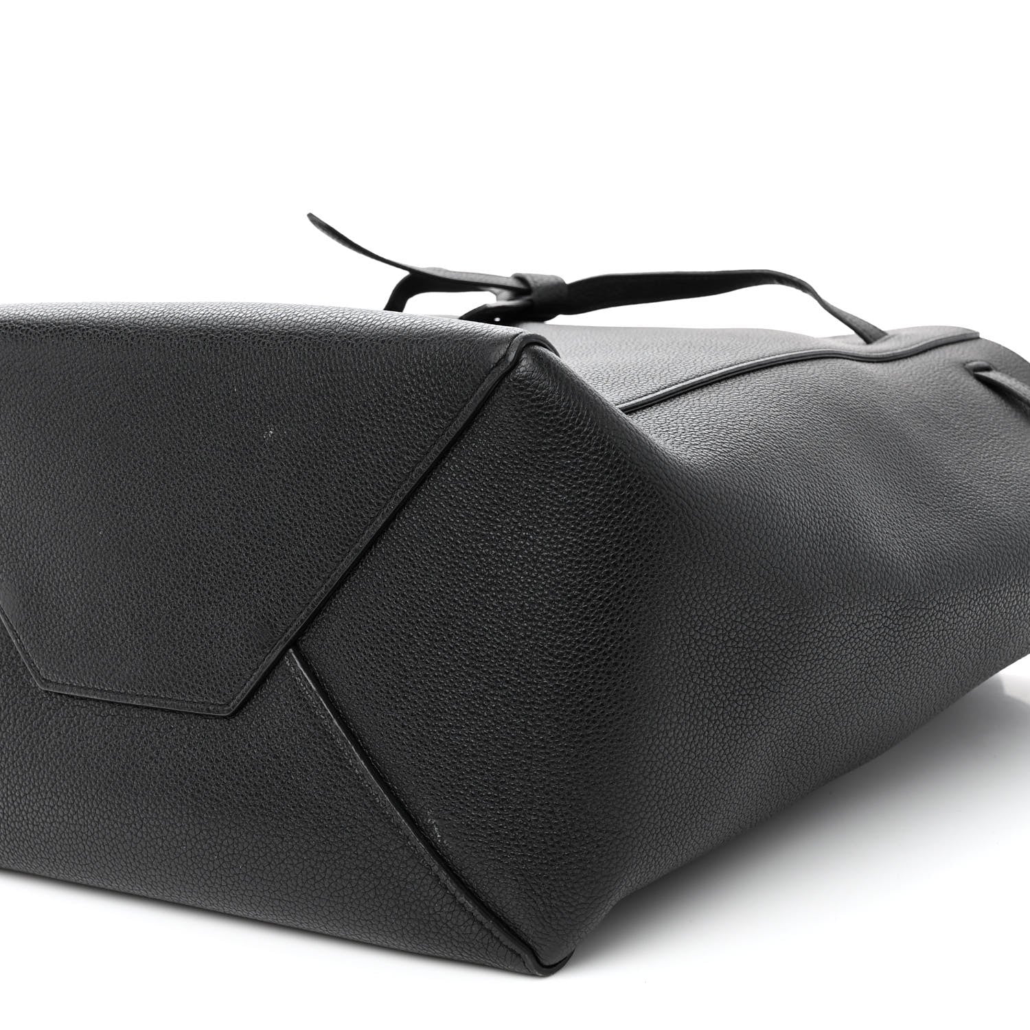 Celine Soft Grained Calfskin Medium Belt Cabas Phantom Black 9 of 9