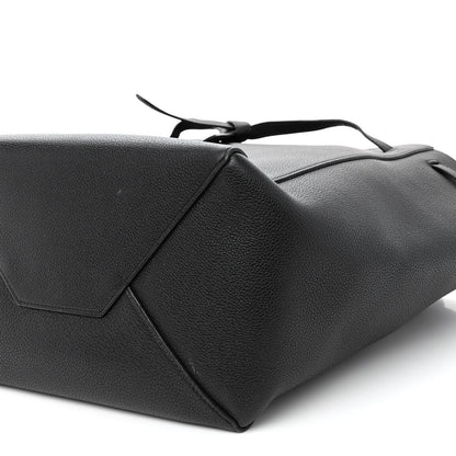 Celine Soft Grained Calfskin Medium Belt Cabas Phantom Black 9 of 9