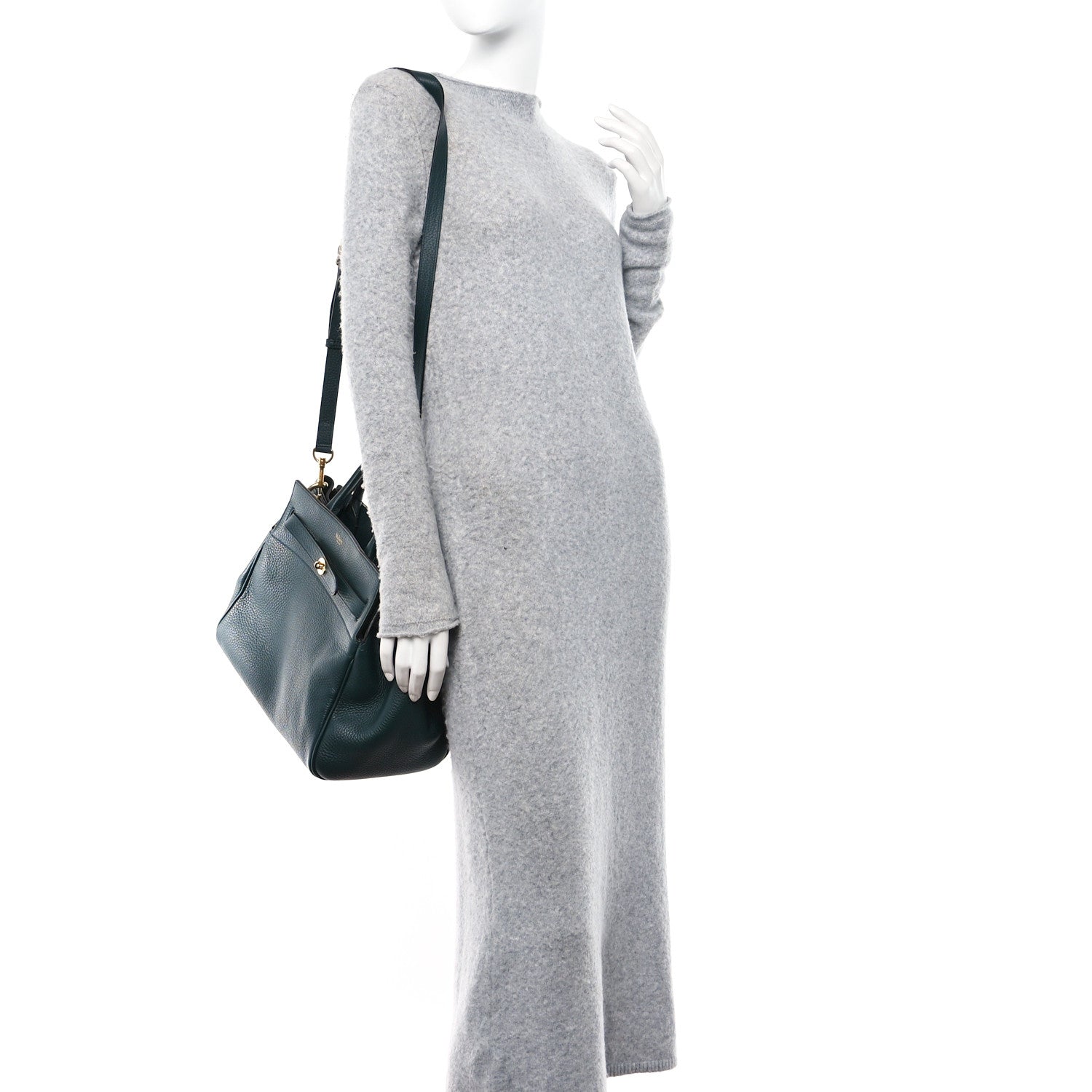 Mulberry Heavy Grain Belted Bayswater Tote Mulberry Green 2 of 12
