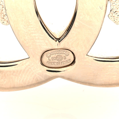 Chanel Graduated Pearl Crystal CC Brooch Gold 3 of 4