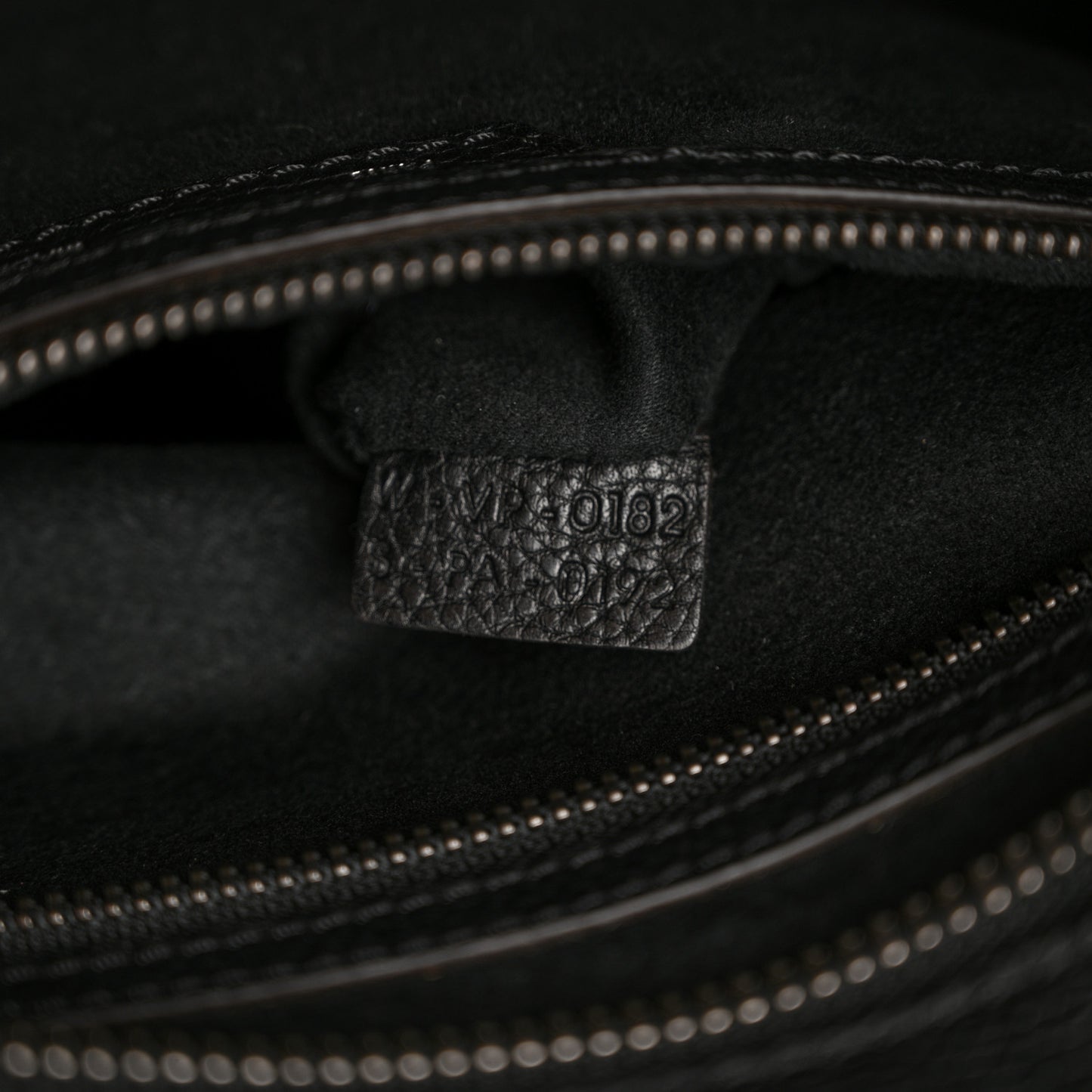 Drummed Calfskin Mini Luggage Black