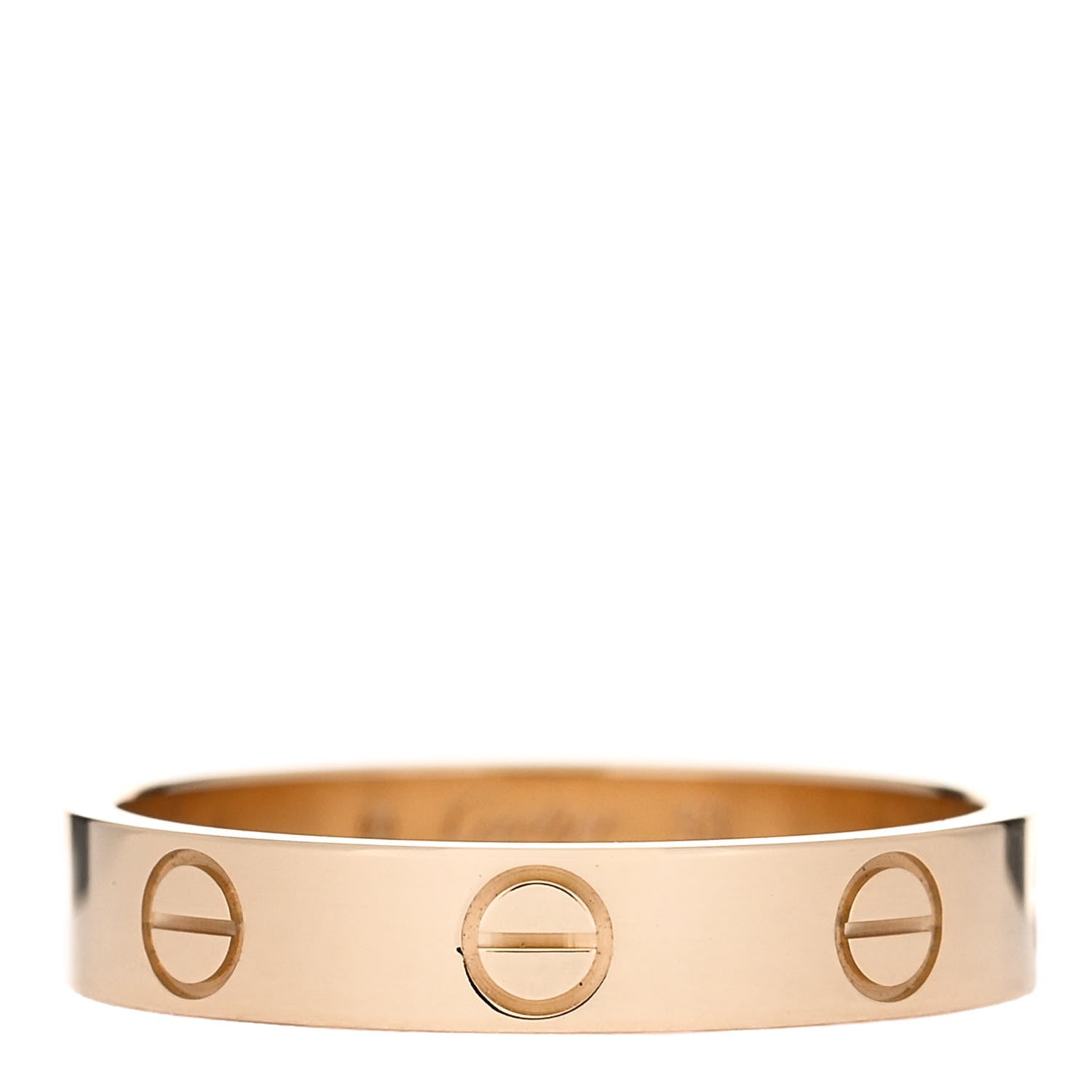 Cartier 18K Yellow Gold 3.5mm LOVE Wedding Band Ring 53 6.5 1 of 4