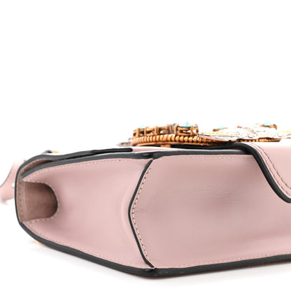 Miu Miu Goatskin Madras Soft Calf Crystal Embellished Shoulder Bag Mughetto 9 of 10