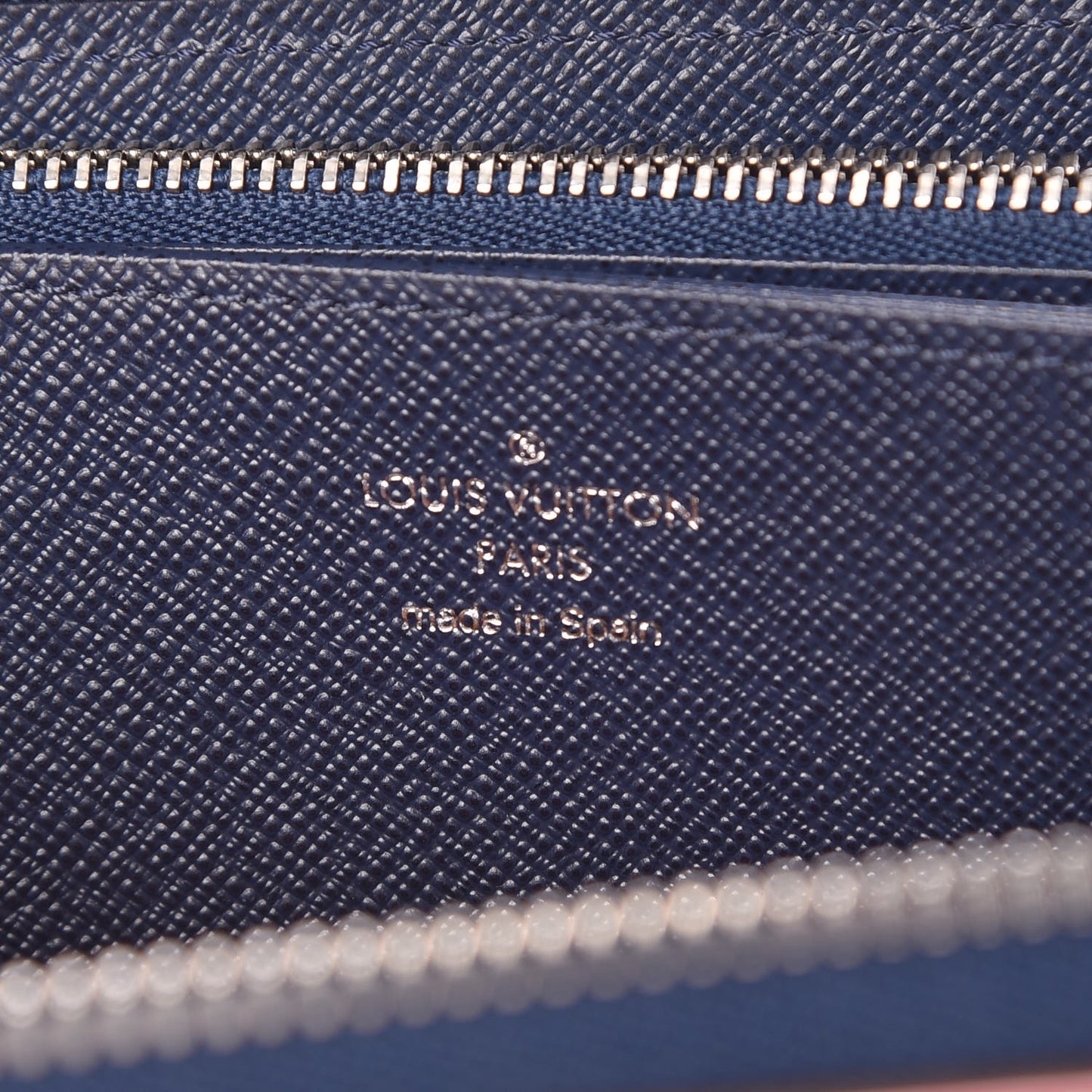 Epi Zippy Wallet Denim Red