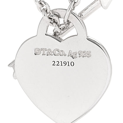 Tiffany Sterling Silver Small Return to Tiffany Lovestruck Pendant Necklace 5 of 5